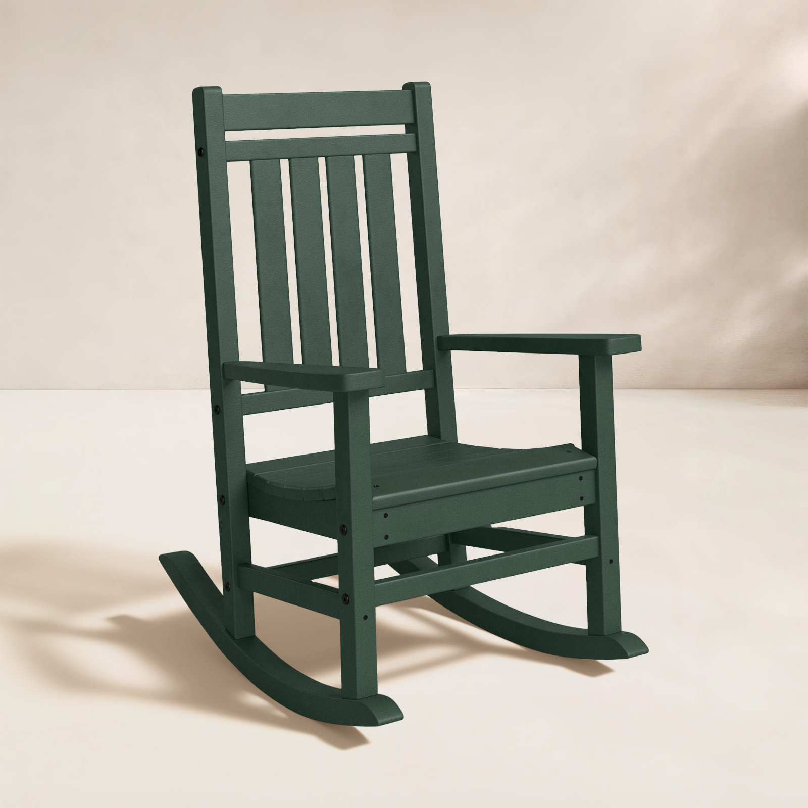 POLYWOOD® Estate Patio Rocking Chair, Green