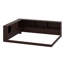 Lit de jour en L avec tablettes et lumière DEL, grand lit en bois avec ports USB-921486078