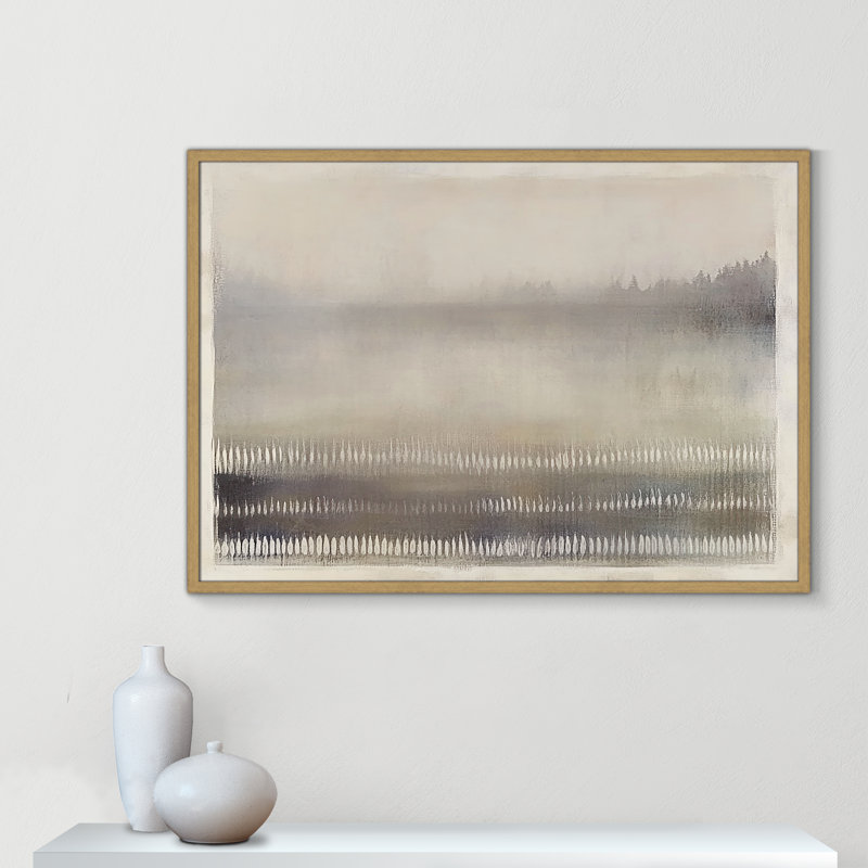 Équilibre équilibré III - reproduction de paysage par Irena Orlov, Grain de bois naturel, L 41,5 po x H 29,5 po