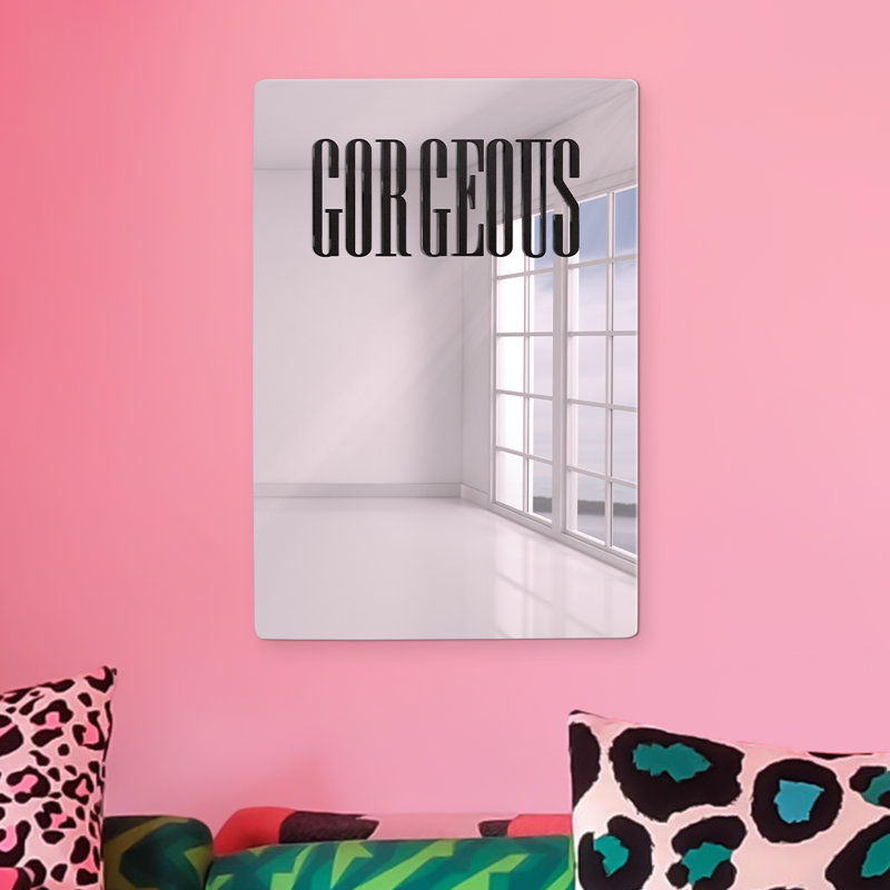 Décoration murale magnifique miroir, 17,75 po x 11,75 po