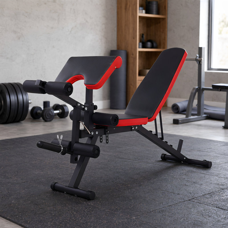 Banc de musculation réglable 800 lb, banc d'entraînement pour la gymnastique à domicile, banc de musculation avec extension des jambes et courbure des jambes, banc de curling Preacher, banc d'exercice de gymnase