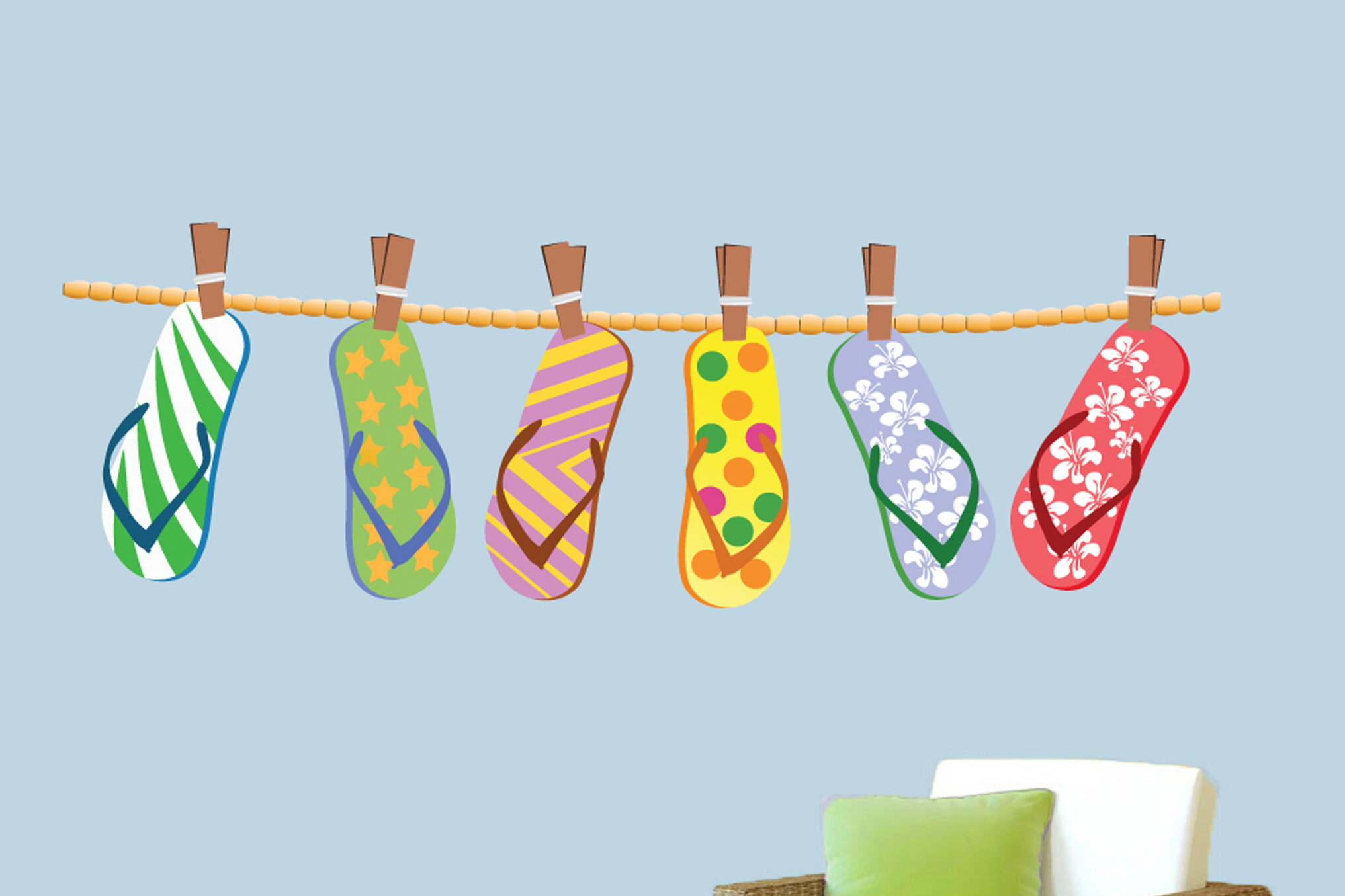 Flip flop sales wall decor