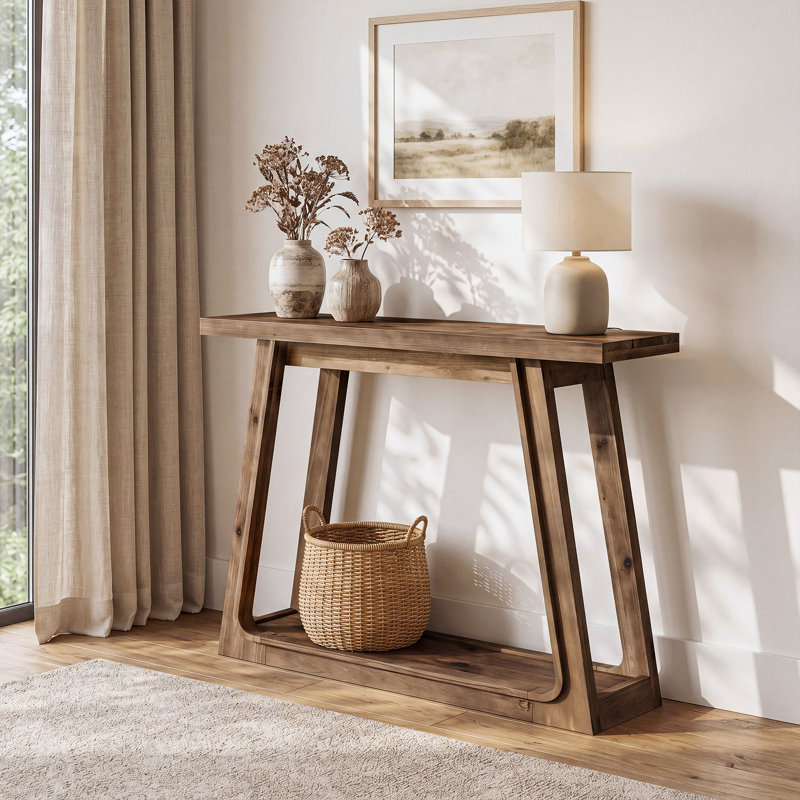 105cm Solid Wood Console Table