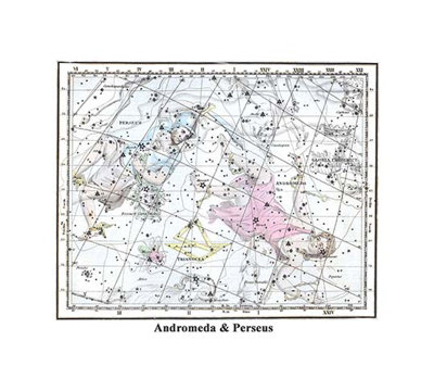 Andromède et Persée - impression d'art graphique