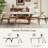 Modern Retangular Dining Table for 6-10, Glossy White Sintered Stone Table top, N-Shaped Carbon Steel Legs-108105401-131385254
