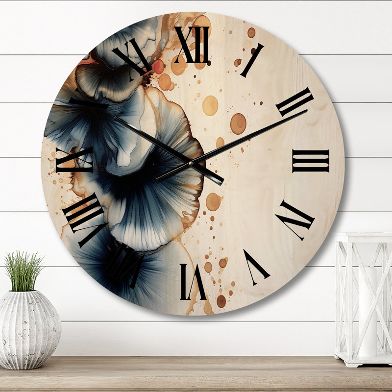 Horloge murale en bois massif Andreaz, Moyenne