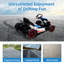 Kart électrique pour enfants 24V avec siège réglable et deux moteurs DEL pour enfants de 6 à 12 ans-117437315