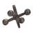 Modern Metal Jack Sculpture for Home Decor - Stylish Decorative Object for Living Room Decoration or Console Table Accent - Gold-16966826-100826322