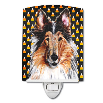 French Bulldog Candy Halloween Portrait Ceramic Night Light