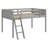 Wood Low Loft Bed With Ladder, Ladder Can Be Placed On The Left Or Right-433162486