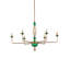 6 - Light Glass LED Chandelier