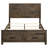 Rustic Golden Brown Queen Storage Bed