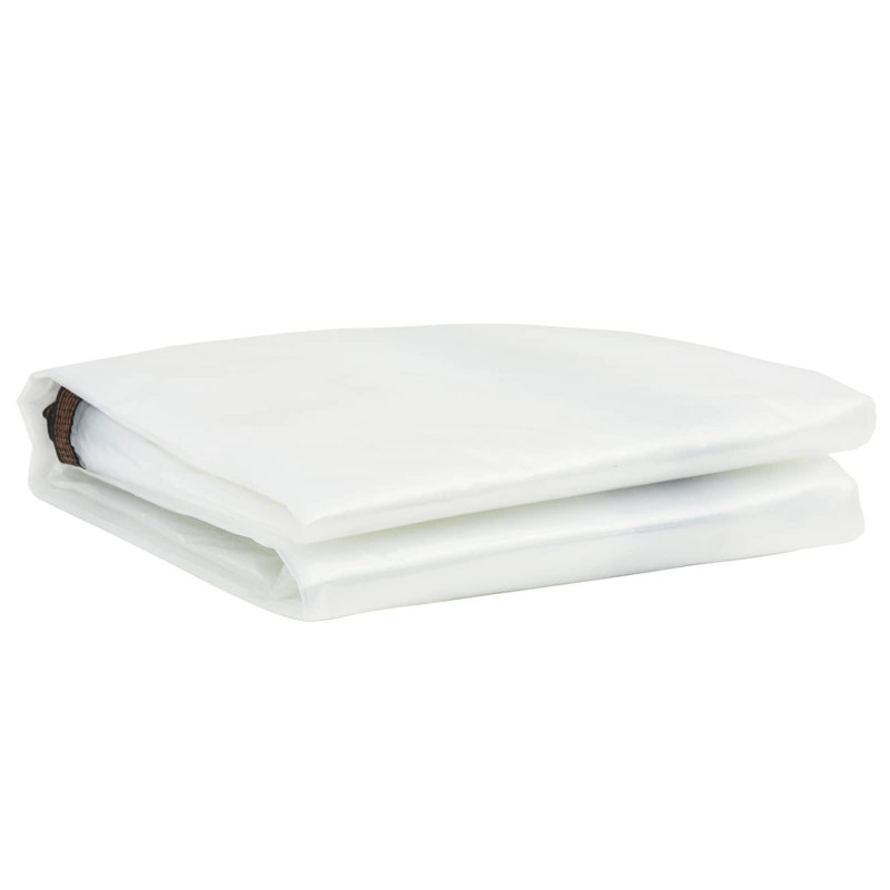  Bâche avec œillets en polyéthylène transparent 6,56 x 6,56 pi