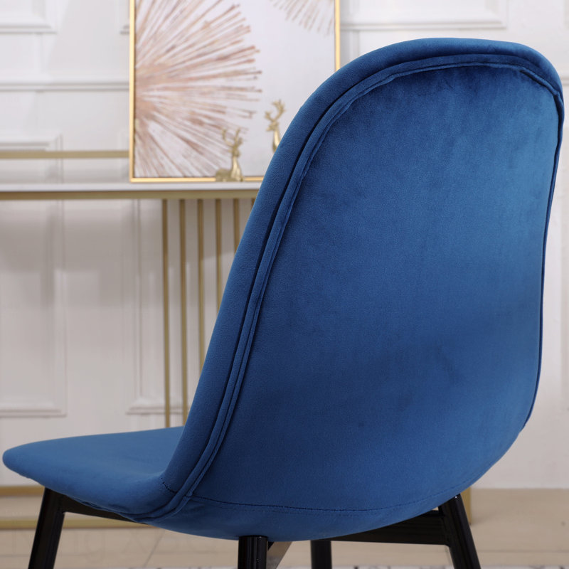 Ensemble de salle à manger 5 pièces contemporain: table ronde blanche et 4 chaises