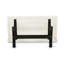 Cet ensemble de salle à manger 9 pièces comprend une table de salle à manger rectangulaire avec des pieds en X et 8 chaises Parson rembourrées en tissu noir, avec une finition noire brossée.-488713831-488713848-433605064