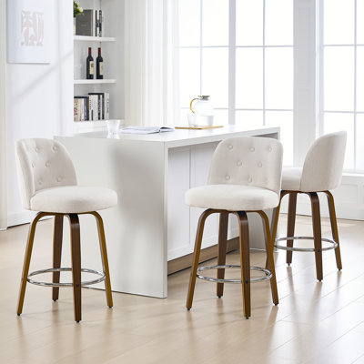 Swivel Upholstered Counter & Bar Stool