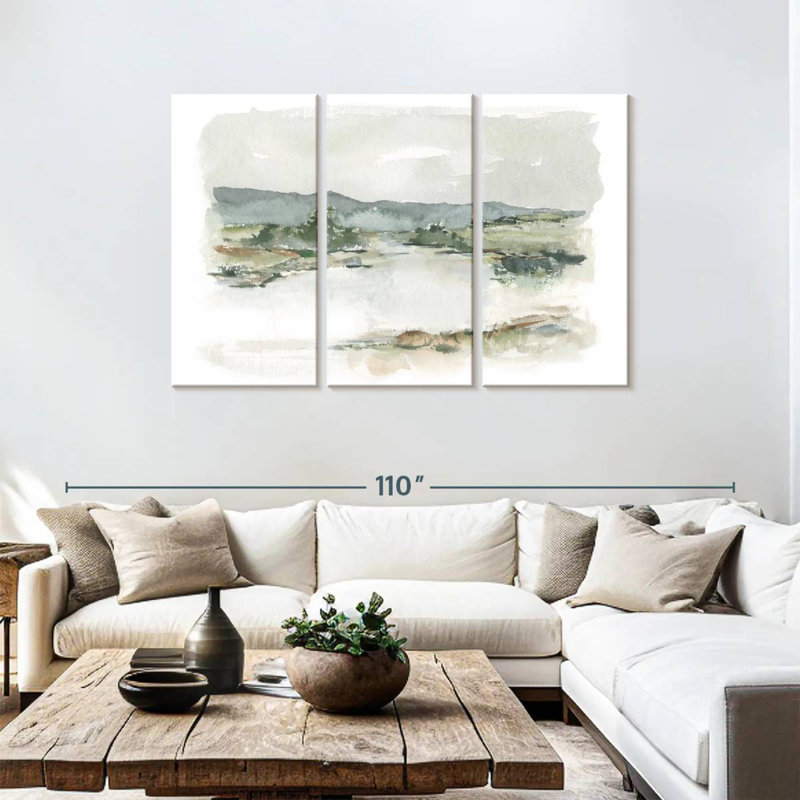 Avery Overcast Lake Study I, 48" H" x 74" W