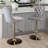 Golden Swivel Velvet Barstools Adjusatble Seat Height from 25-33 Inch, Modern Upholstered Bar Stools with Backs Comfortable Tufted for Home Pub and Kitchen Island（Gray,Set of 2）-205364293