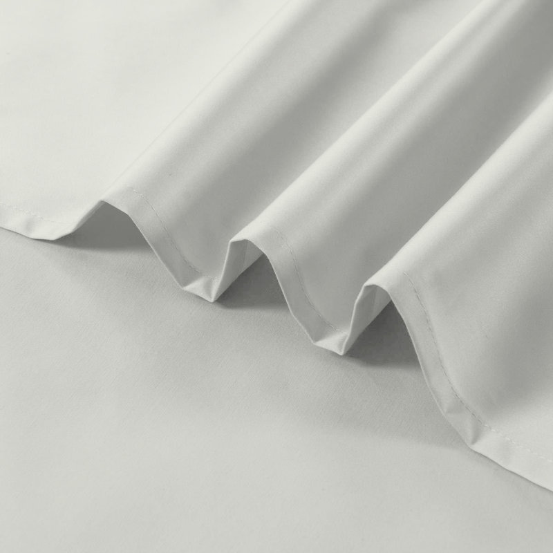 Kal 100% Cotton Sheet Set, Ivory, Queen