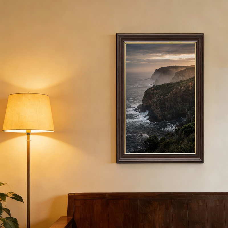 Art mural sur toile, "Falaises rocheuses escarpées", 18"H x 12"W