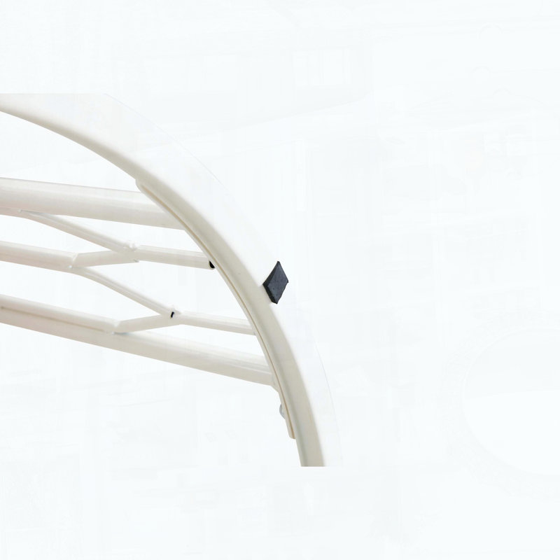 Table basse 27,5 pouces, Blanc / bois