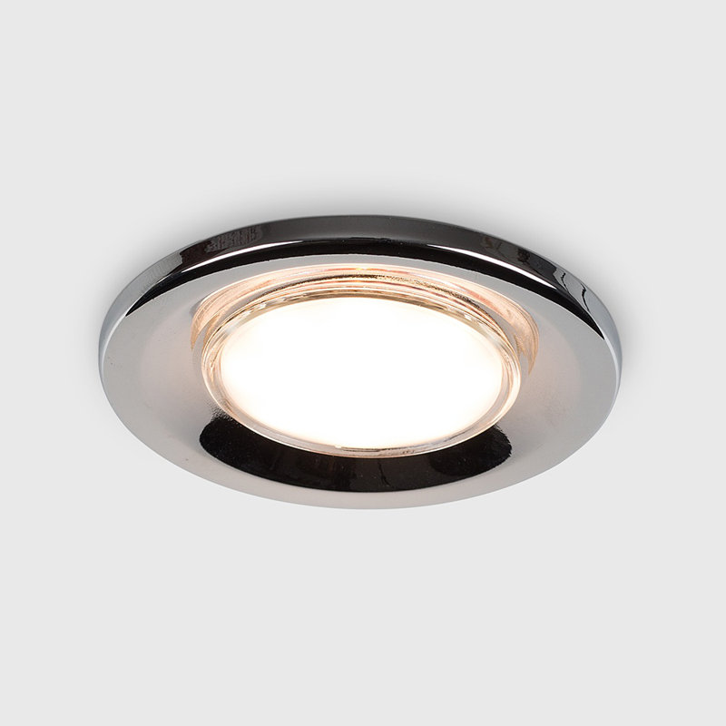 Batts 8cm Recessed Lighting Kit, Chrome, No Bulb