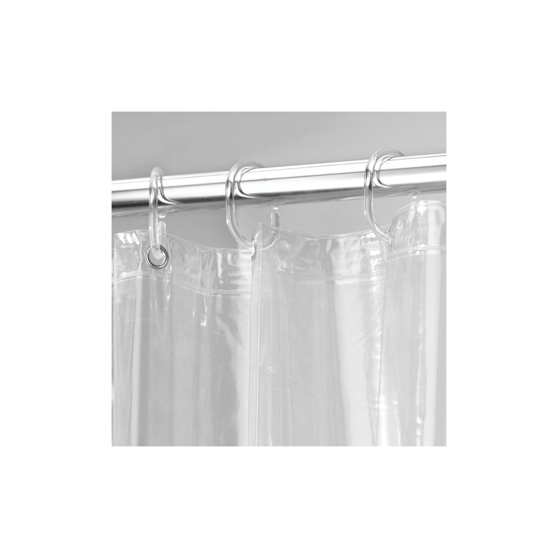 Doublure de rideau de douche en PVC Sipp, H 96 po x l 72 po, Transparent