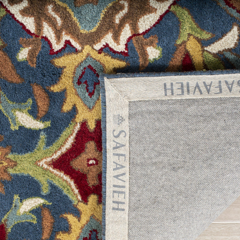 Tapis brun / bleu en laine touffeté à la main Cranmore, Rectangle 3 pi x 5 pi