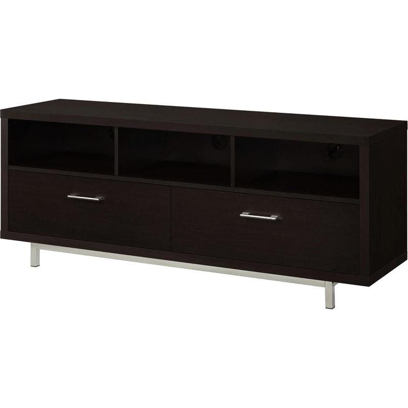 Meuble télé 60 po avec rangement Cappuccino
