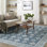 Abida Rectangle Floral Washable Area Rug