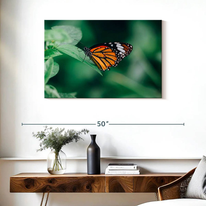 Brampt Orange Butterfly, 24" H x 36" W