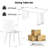 Marble texture 70.9 "Rectangular Dining Table Set-55343811-55343822-55214778