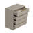 Modern Stone Color Dresser with Numerous Shelves, 28.3 x 30.3 x 17.7 inches | 100% Melamine Coated Particle Board, Thickness: 0.7 inches | Stylish Storage Solution for Bedroom & Living Room, Durable & Elegant Design
