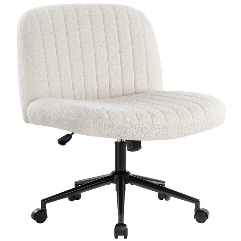 Latitude Run Velvet and Fabric Office Chair