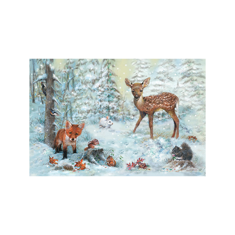Into The Woods - Wrapped Canvas Painting, 66.04 cm H x 45.72 cm W x 3.175 cm D