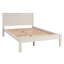Lit superposé simple de style contemporain avec 3 tiroirs, tablette ouverte, échelle et bureau intégré au fini blanc