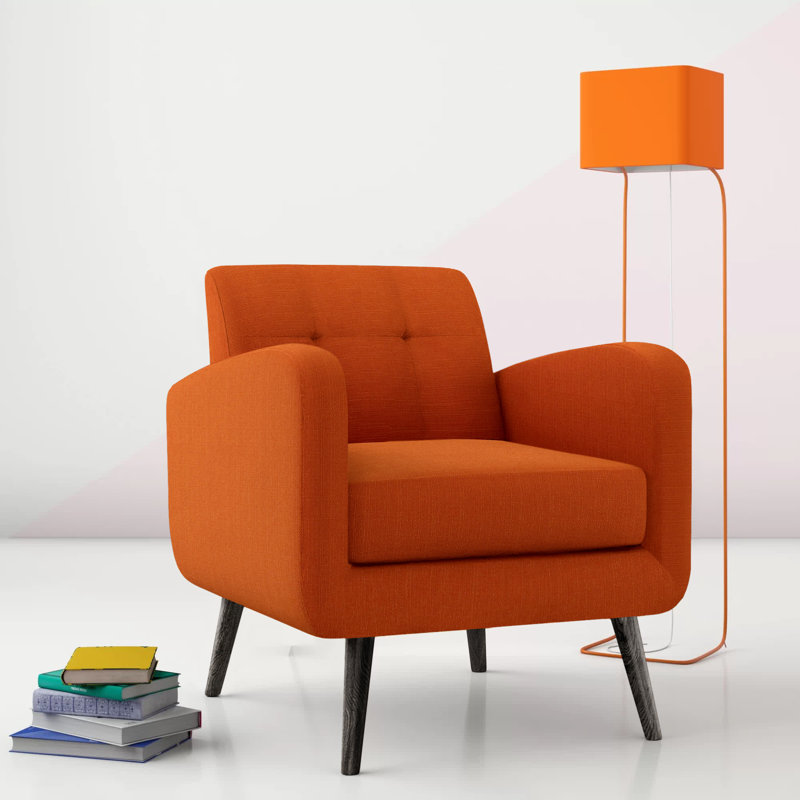 Fauteuil Speegle, Polyester orange