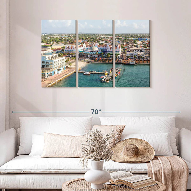 Gillard Oranjestad City View, H 28 po x l 45 po