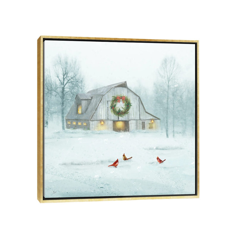 «White Winter Wonderland», reproduction d'art sur toile encadrée, H 37 po x l 37 po, Impression encadrée sans passe-partout