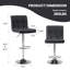 Ensemble de tabourets de bar pivotants en cuir Vegan-107167925