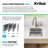 Dex™️ Series KRAUS 17" L Undermount 16 Gauge Stainless Steel Single Bowl ADA Kitchen Sink