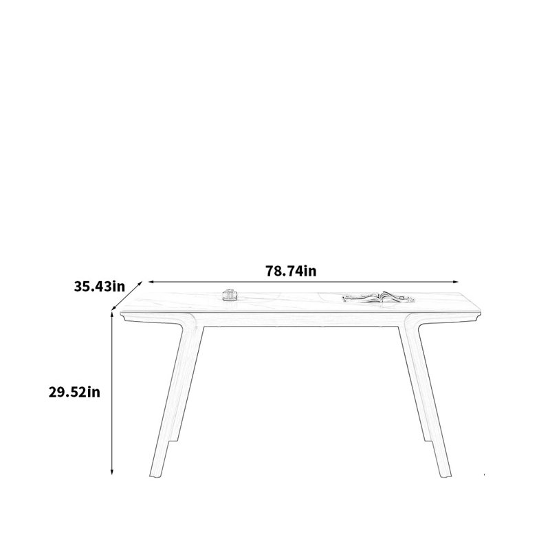 Durno, 29.52"H x 78.74"L x 35.43"W