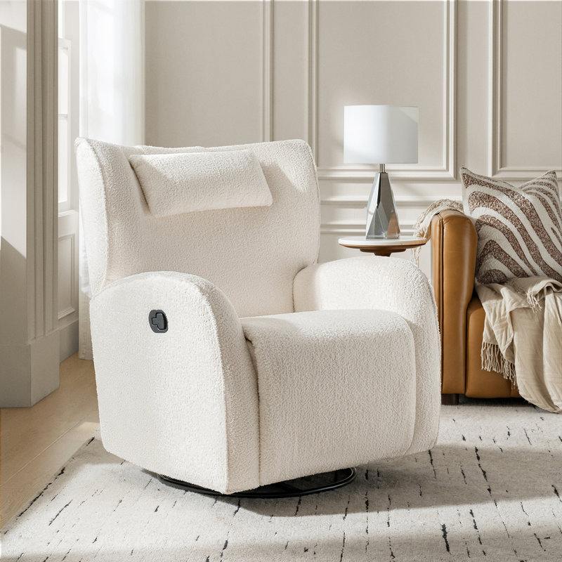 Fauteuil inclinable et pivotant Medina, Ivoire ivoire