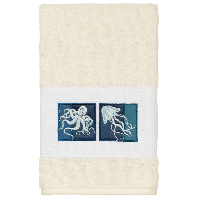 AVA 100% Turkish Cotton Ava Towel Set, Cream, 1 Piece Hand Towel