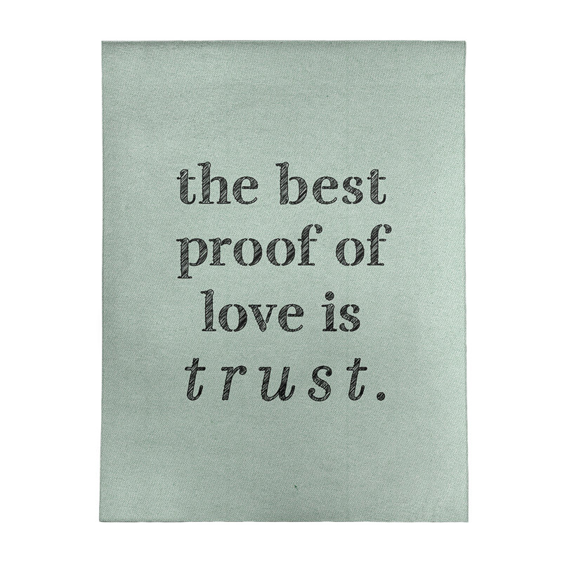 Tapis d’amour en polyester à & trust quoted quot, Rectangle 9 pi x 12 pi