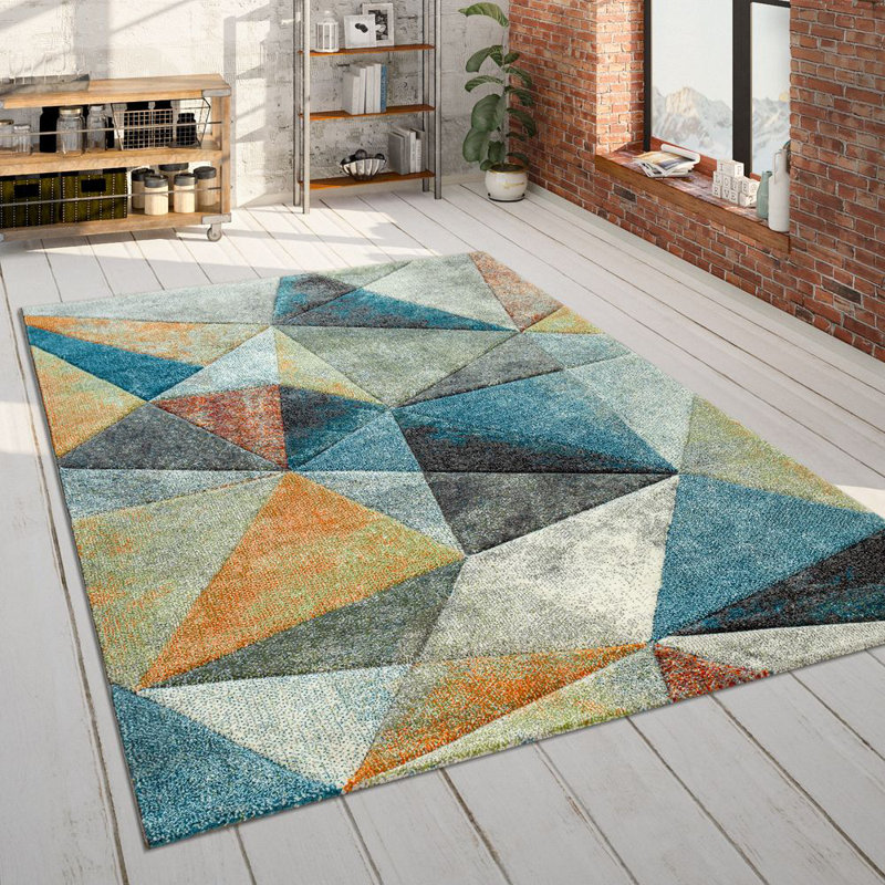 Ghazaros Geometric Area Rug, Rectangle 120 x 170cm