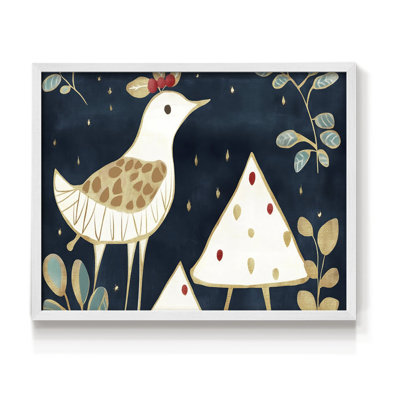 Art de Noël - DCCIV - Reproduction encadrée - Restickable, H 16 po x l 20 po, Blanc
