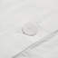 Housse de couette 100% coton pour lit double / grand lit - broderie bleu foncé et dollar sable sur fond blanc, fermeture à boutons, 4 attaches, 2 taies décoratives, coton blanc à contexture de 200 fils, broderie, boutonné-130164744