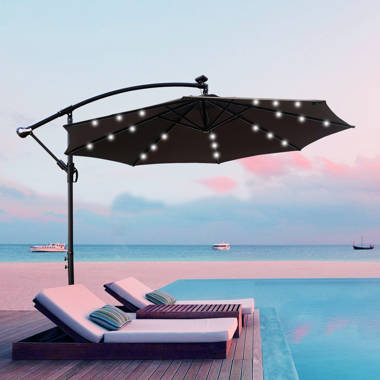 Freeport Park® Caillo 10 Lighted Cantilever Umbrella & Reviews