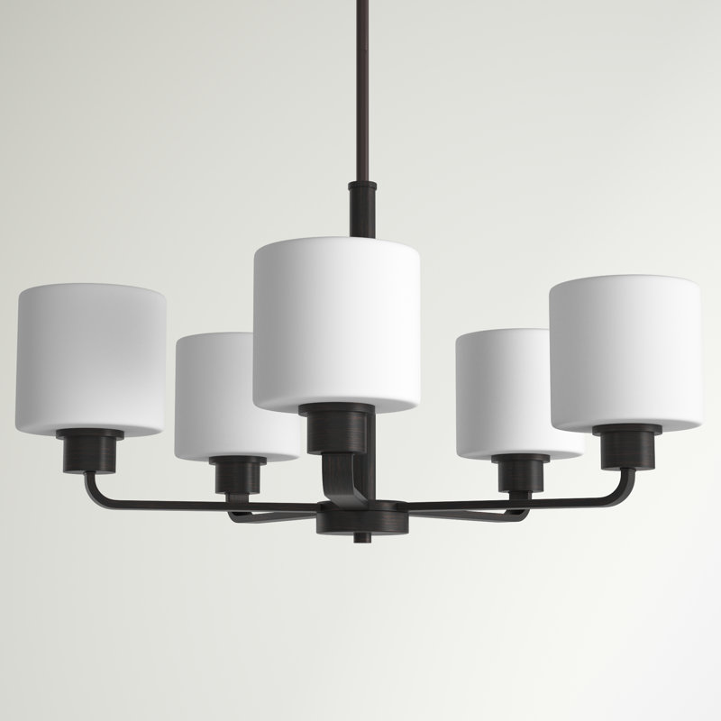 Canfield Five Light Chandelier from Generation Lighting , Burnt Sienna, No